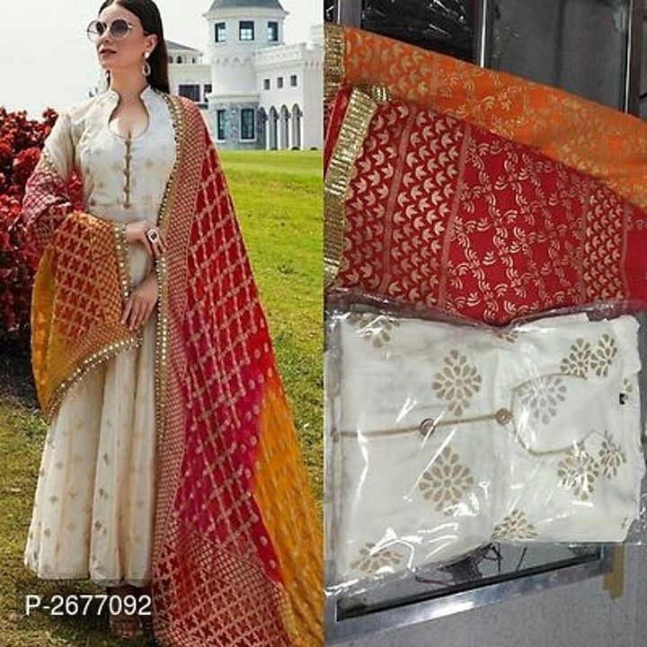 Heavy gown with duppata uploaded by business on 10/5/2020