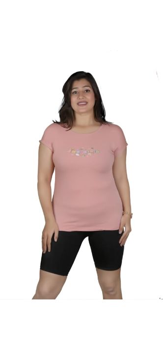 Product image with price: Rs. 270, ID: ladies-tshirt-half-sleeve-5a058ef5