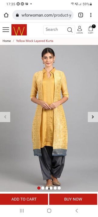 Post image W kurties starting at rs.550/WhatsApp 7550144724 reasonable priceMore pieces in 36  size