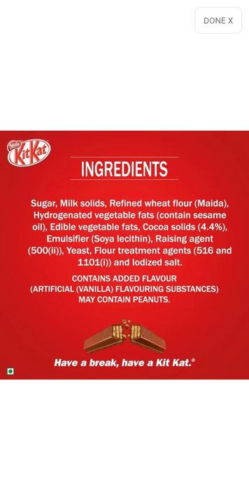 Kitkat Nestle Pouch (126 g) uploaded by GS INSURANCE Pvt Ltd. on 1/30/2022