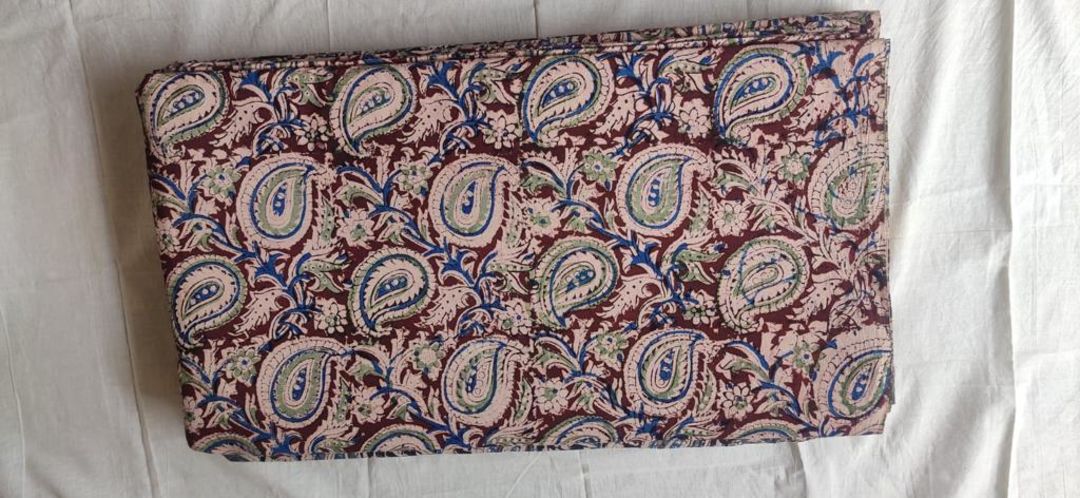Kalamkari handblock printed cotton fabric uploaded by business on 1/30/2022