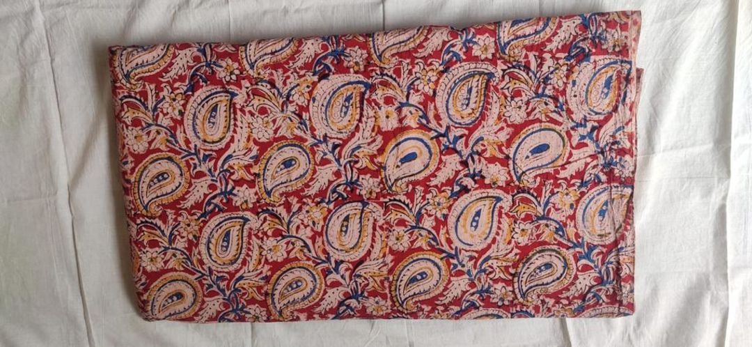 Kalamkari handblock printed cotton fabric uploaded by SREENIVASA KALAMKARI AND TEXTILES on 1/30/2022