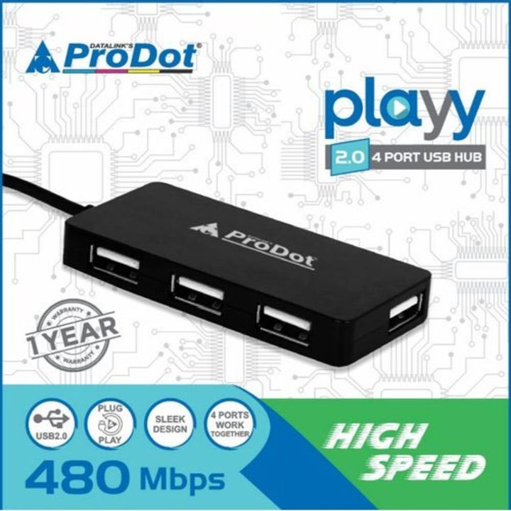 ProDot Playy 2.0 4 Port USB Hub uploaded by business on 1/30/2022