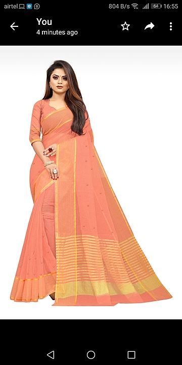 Moti saree SUPERNET fabrics uploaded by Meenakshi creation on 10/5/2020