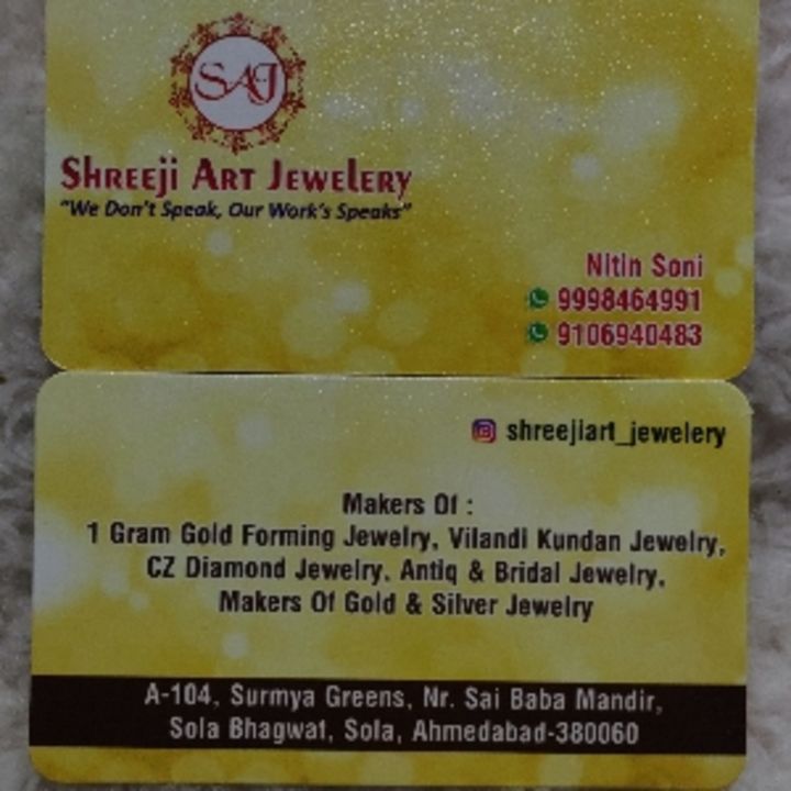 Post image Shreeji Art jewellery has updated their profile picture.