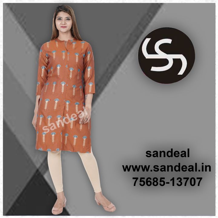 sandeal rayon straight kurties  uploaded by business on 1/31/2022