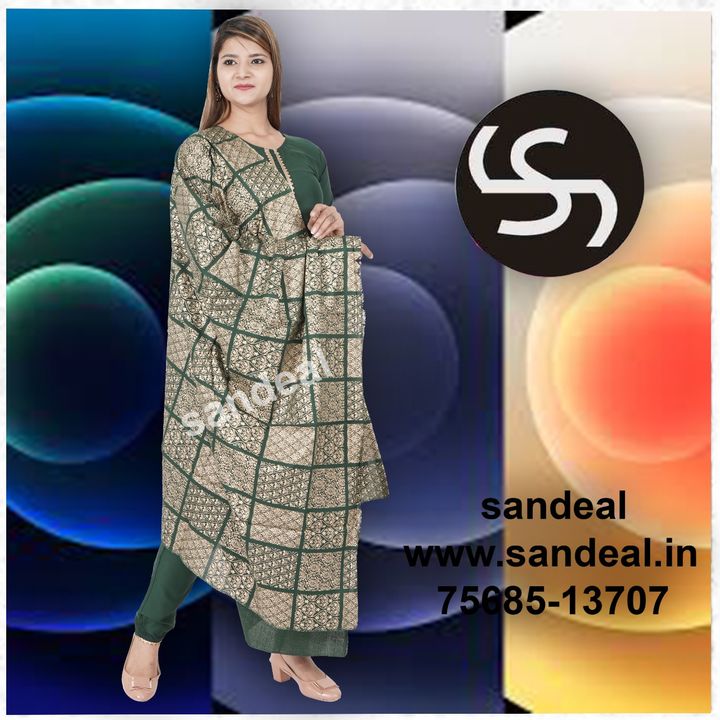 san rayon straight kurties and pant dupatta sets  uploaded by San Deal Garments on 1/31/2022