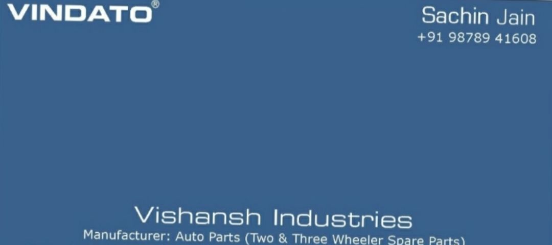 Visiting card store images of Vishansh Industries