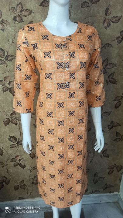 Rayon Foil Printed Kurti uploaded by Just Designs on 1/31/2022