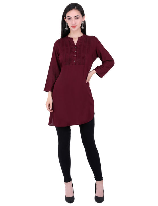 Rayon Short Kurti uploaded by Just Designs on 1/31/2022