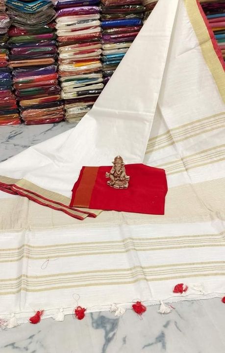 Linen by linen saree  uploaded by R b saree on 1/31/2022