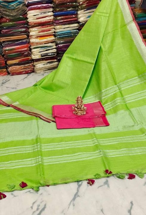 Linen by linen saree  uploaded by R b saree on 1/31/2022