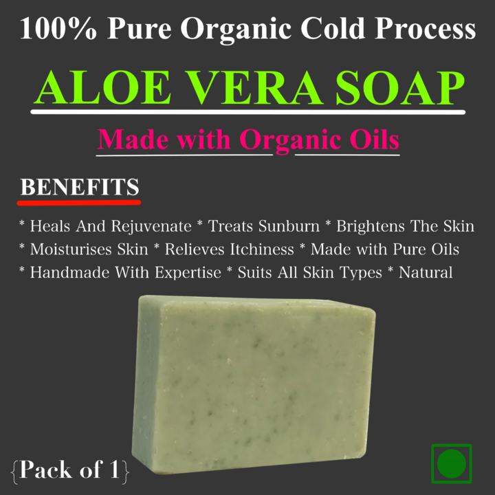 Organic Aloevera soap  uploaded by Lubdha organics on 1/31/2022