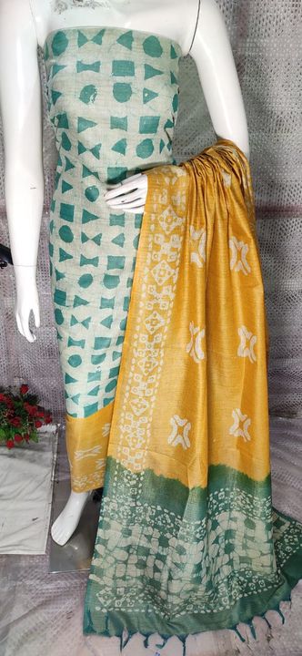 Post image Hey! Checkout my updated collection Khadi cotton Silk suit material.