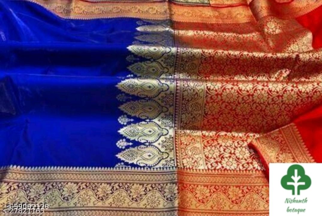 Post image Kashvi Refined SareesSaree Fabric: Satin SilkBlouse: Separate Blouse PieceBlouse Fabric: Satin SilkMultipack: SingleSizes: Free Size (Saree Length Size: 5.5 m, Blouse Length Size: 0.8 m) 