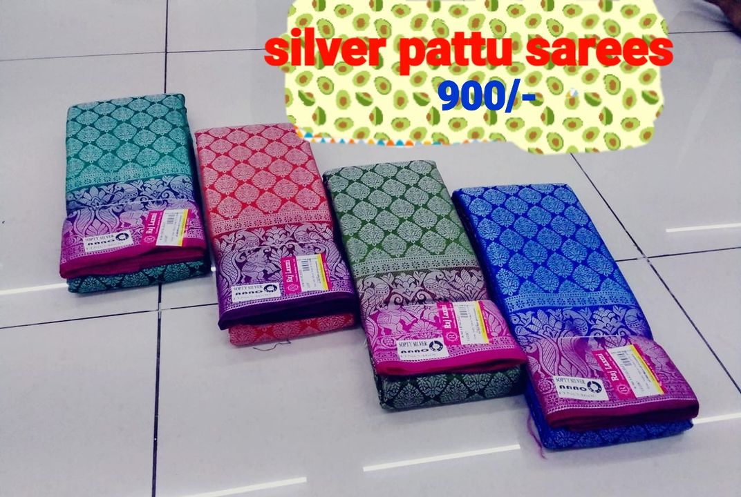 Silver pattu sarees uploaded by business on 1/31/2022