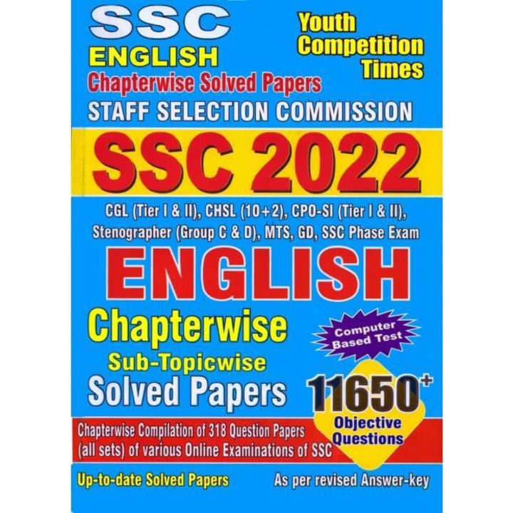 Ssc English Solved papers uploaded by Yct books on 1/31/2022