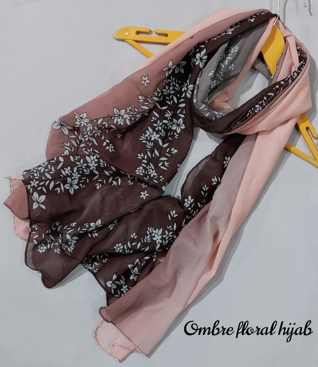 Product image of Ombre floral hijab, price: Rs. 250, ID: ombre-floral-hijab-d278bfb5