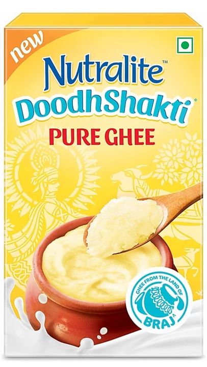 Post image ⚡ All india COD Available
💥 Free shipping minimum Order Value Rs.3000
⚡Nutralite  Doodh Shakti Pure and Fresh Original Ghee - 1kg pack Available