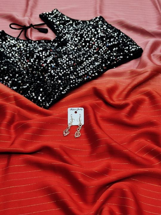 Fabric Saree-WEIGHTLESS JARI PATTA RAINBOW ZARI PEDDING*  uploaded by business on 2/1/2022