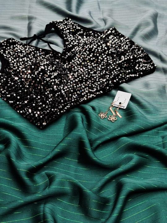 Fabric Saree-WEIGHTLESS JARI PATTA RAINBOW ZARI PEDDING*  uploaded by VN Sale's on 2/1/2022