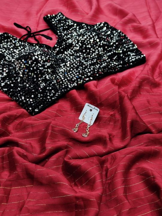 Fabric Saree-WEIGHTLESS JARI PATTA RAINBOW ZARI PEDDING*  uploaded by VN Sale's on 2/1/2022
