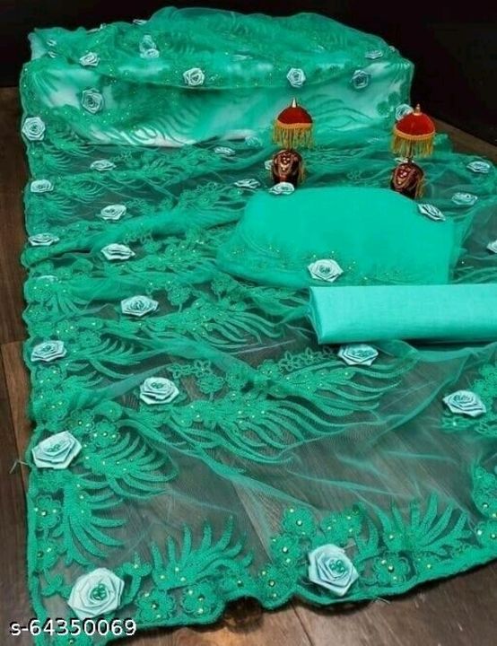 Alisha Pretty Sarees
Saree Fabric: Net
Blouse: Separate Blouse Piece
Blouse Fabric: Dupion Silk
Patt uploaded by business on 2/1/2022