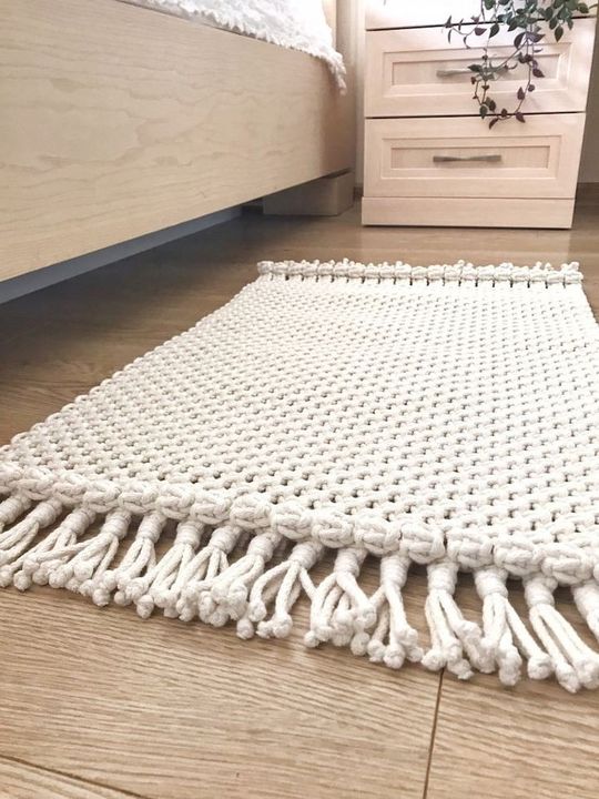 Macrame floor mat uploaded by Ms handicrafts on 2/1/2022