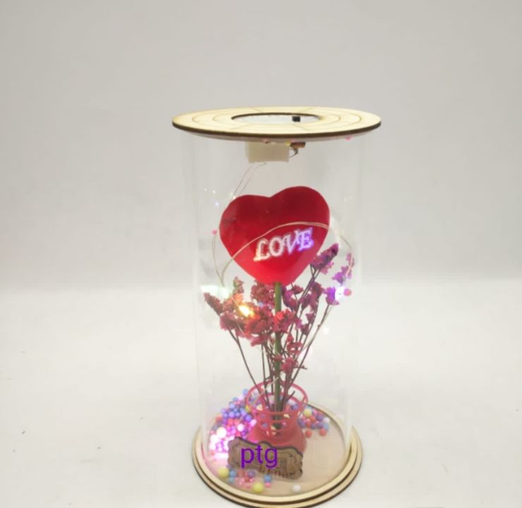 Glass deko with light uploaded by Parbha toys and gift whole sale on 2/1/2022