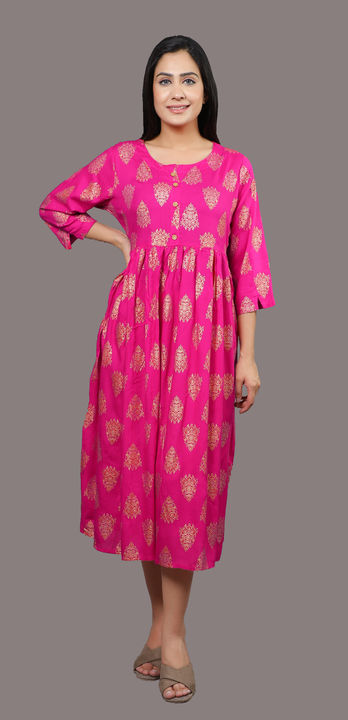Pink gown uploaded by Woman kurta plazzo set on 2/1/2022