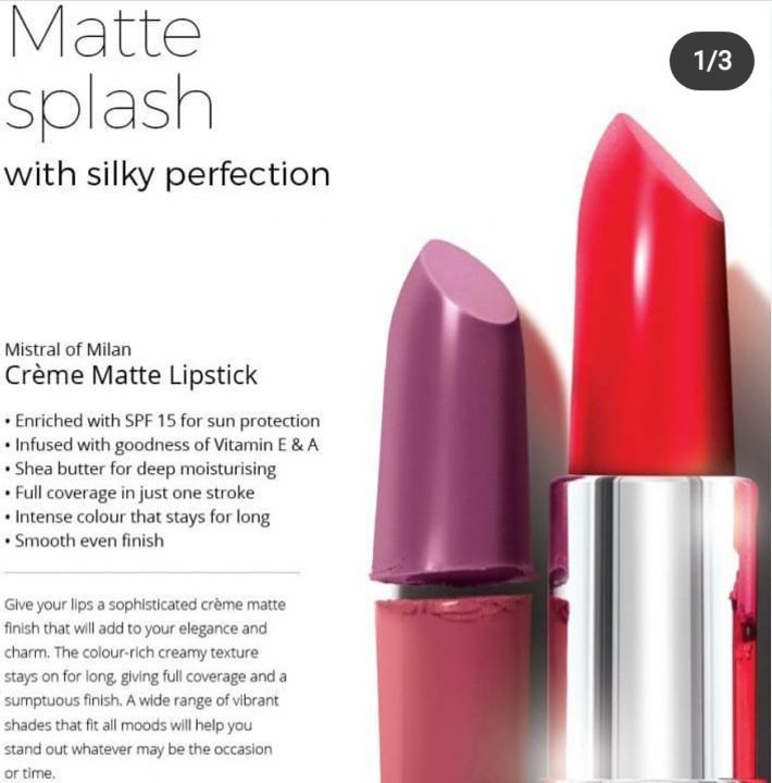  Creme Matte Lipstick uploaded by SocialSeller _beauty_and_helth on 2/1/2022