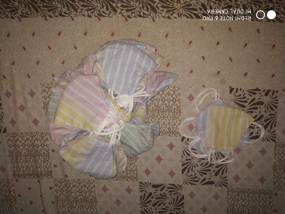 Triple Layered Printed Cotton linen Masks uploaded by LAVYA ENTERPRISES on 2/1/2022
