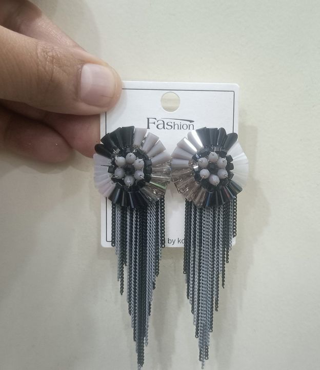 Chain Hanging Tassel Earrings uploaded by business on 2/1/2022