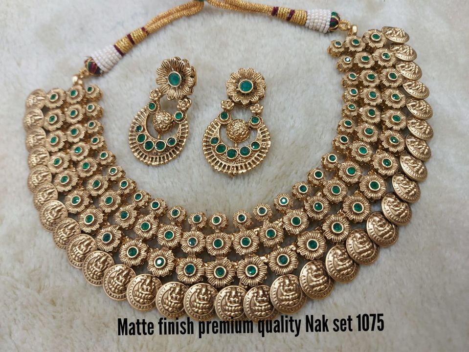 Post image The Spectiality of the Necklace set is the Quality , It is Premiume High Quality and Designer Heavy Necklace.