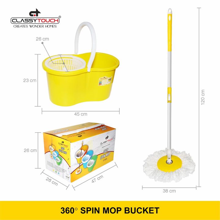 SPIN MOP BUCKET SET - CT-0535 uploaded by CLASSY TOUCH INTERNATIONAL PVT LTD on 2/1/2022