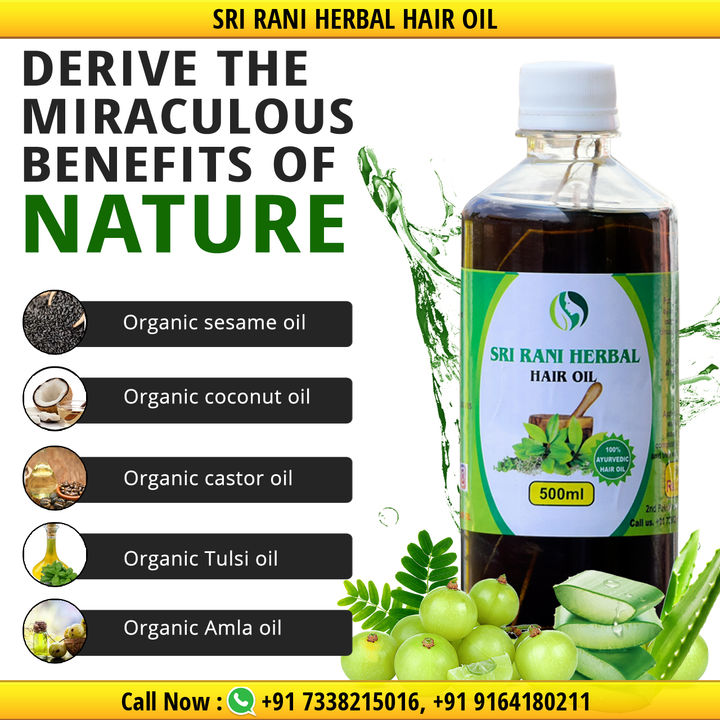 Sri Rani hair oil uploaded by Sri Rani herbal hair oil on 2/1/2022