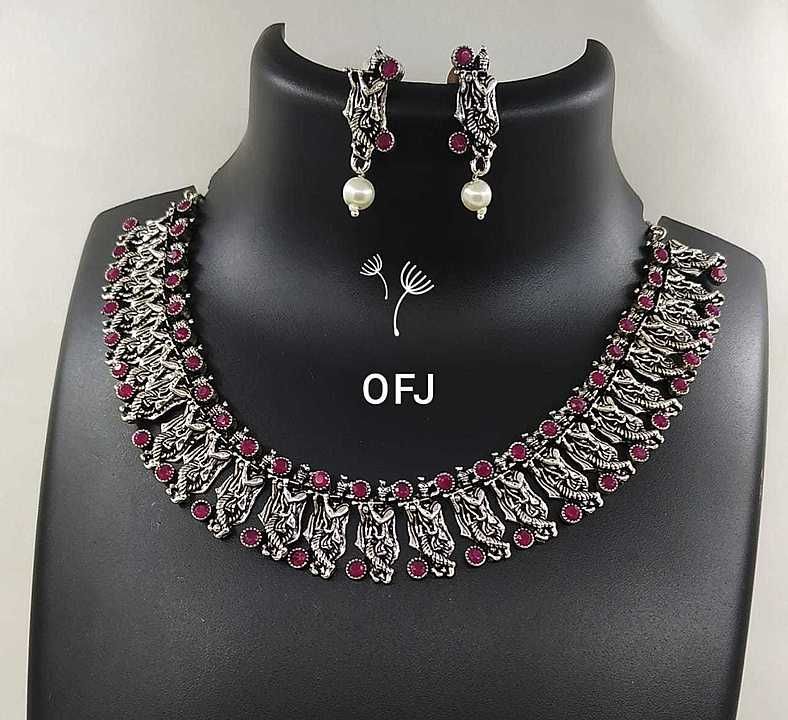 German silver necklace uploaded by AJ collection on 10/5/2020