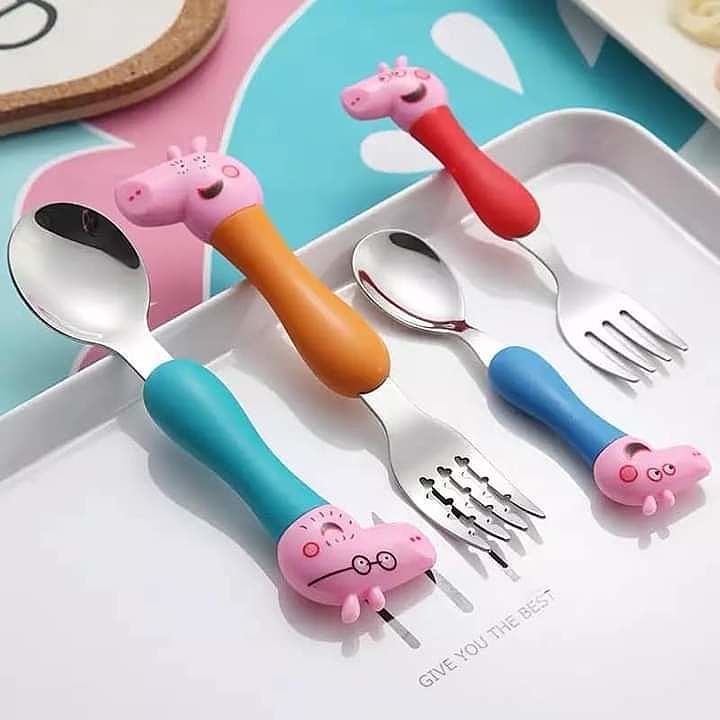Pepe pig knife spoon uploaded by business on 10/6/2020