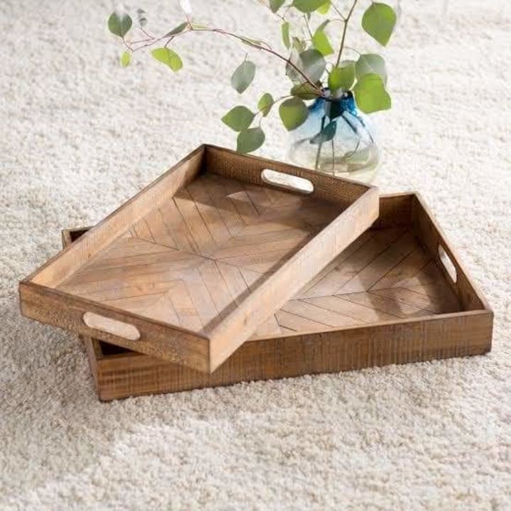 Wooden tray set of to uploaded by Ss international on 2/1/2022