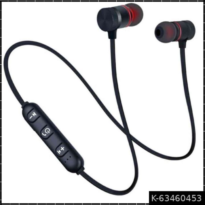 Product image with price: Rs. 260, ID: magnet-in-ear-bluetooth-earphones-black-f7f02aea