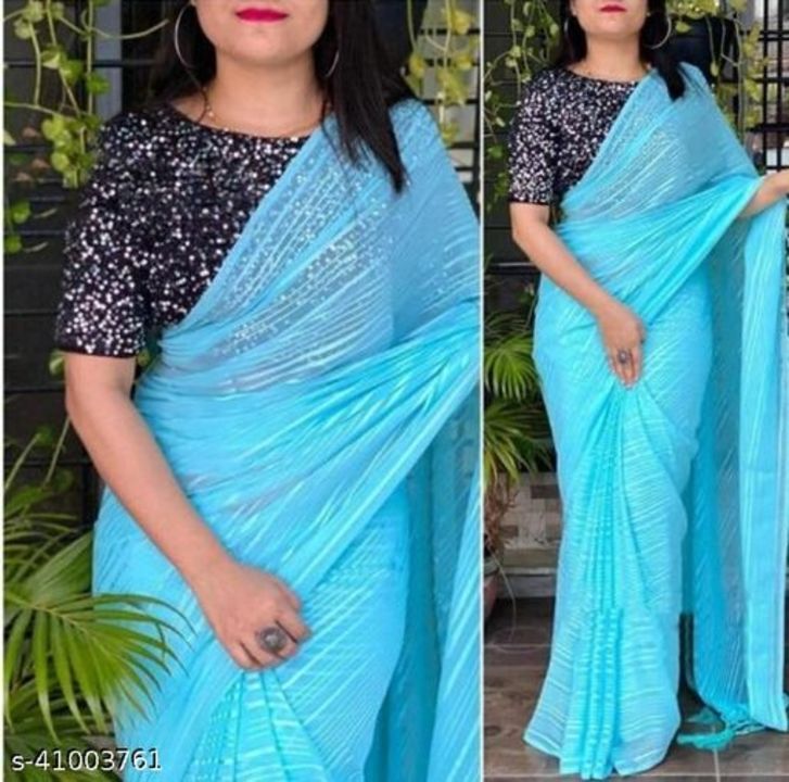 Beautiful Georgette saree  uploaded by business on 2/2/2022
