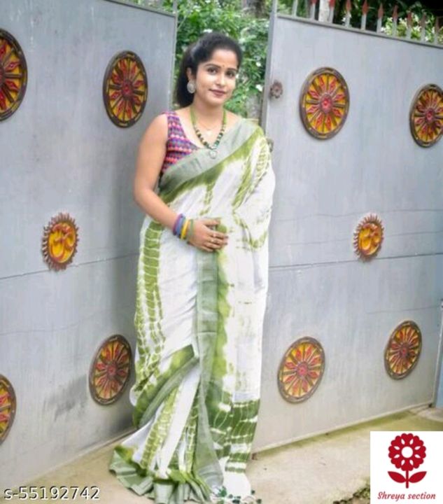 Post image Catalog name:Andrika petit sarees Sarees fabric : cotton linen Blouse Product:dependenotBlouse fabric:cotton linen Pattern:printed Multiple:single Size:free size Dispatch:2-3 daysEasy Returns Available in case of any IssheProof Of safe Delivery!!