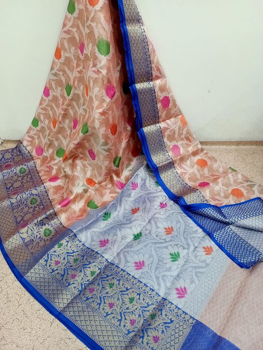 Banarasi tissue silk rehsmi gary uploaded by business on 2/2/2022