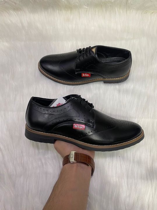 Post image 🚨 *PREMIUM COLLECTION* 🚨
*LEE COOPER*
Very High Quality Faux Leather Upper Material with Durable &amp; Comfortable TPR Sole with branding &amp; box packing
Sizes *uk6-uk9*
*₹900/- Free Shipping 🚢*