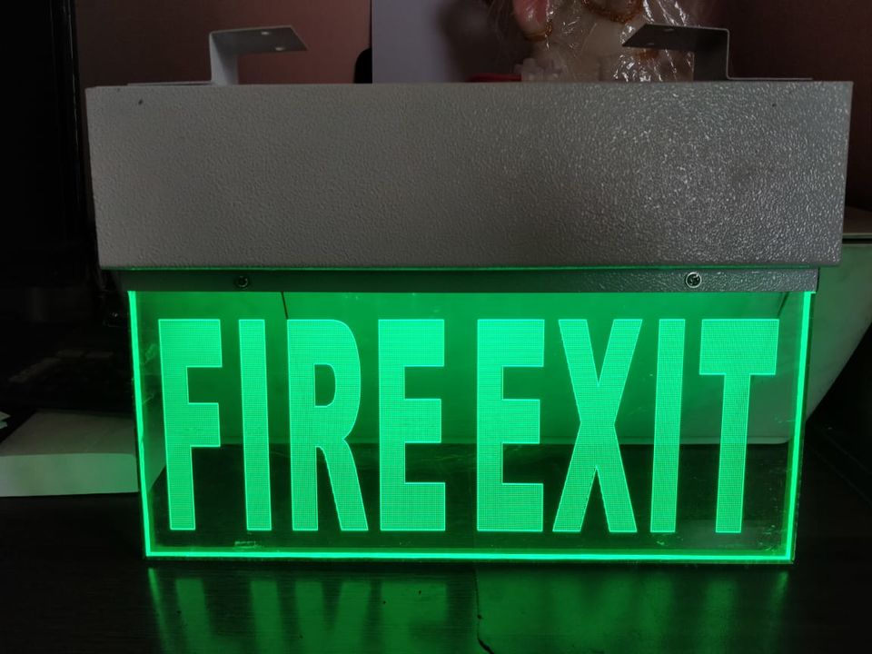Fire exit light uploaded by business on 2/2/2022