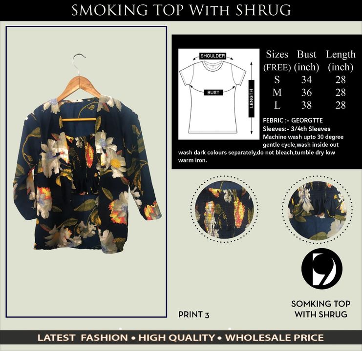 Smoking with shrug uploaded by D9 Fashion on 2/2/2022