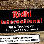 Business logo of Ridhi international