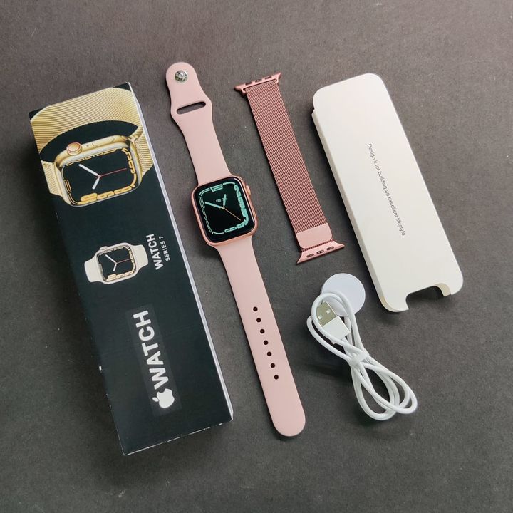 Post image Series 7 with Apple Logo with Dual Pink Strap