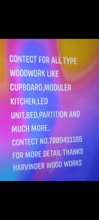 Post image All type wode work cupboad*kitchen, led panel, cupboard, dror, drawing,  wooden rack, almilra,counter, study table mate etcMore information contract number7009411165,,punjabPatiala city