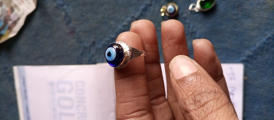 Evil eyes ring uploaded by Kasim glass beads on 2/3/2022